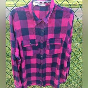 Pink & Navy Plaid